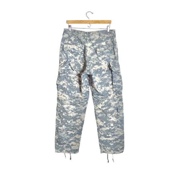 U.S. Army Green/Tan Digital Camo Combat Parachute Multi Pocket Cargo Nylon Pants - Picture 3 of 7